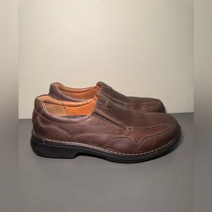 Mens Ecco Slip On Leather Dress Shoes